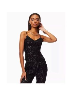Ramy Brook Julienne Sequins Black Size 4 NWT